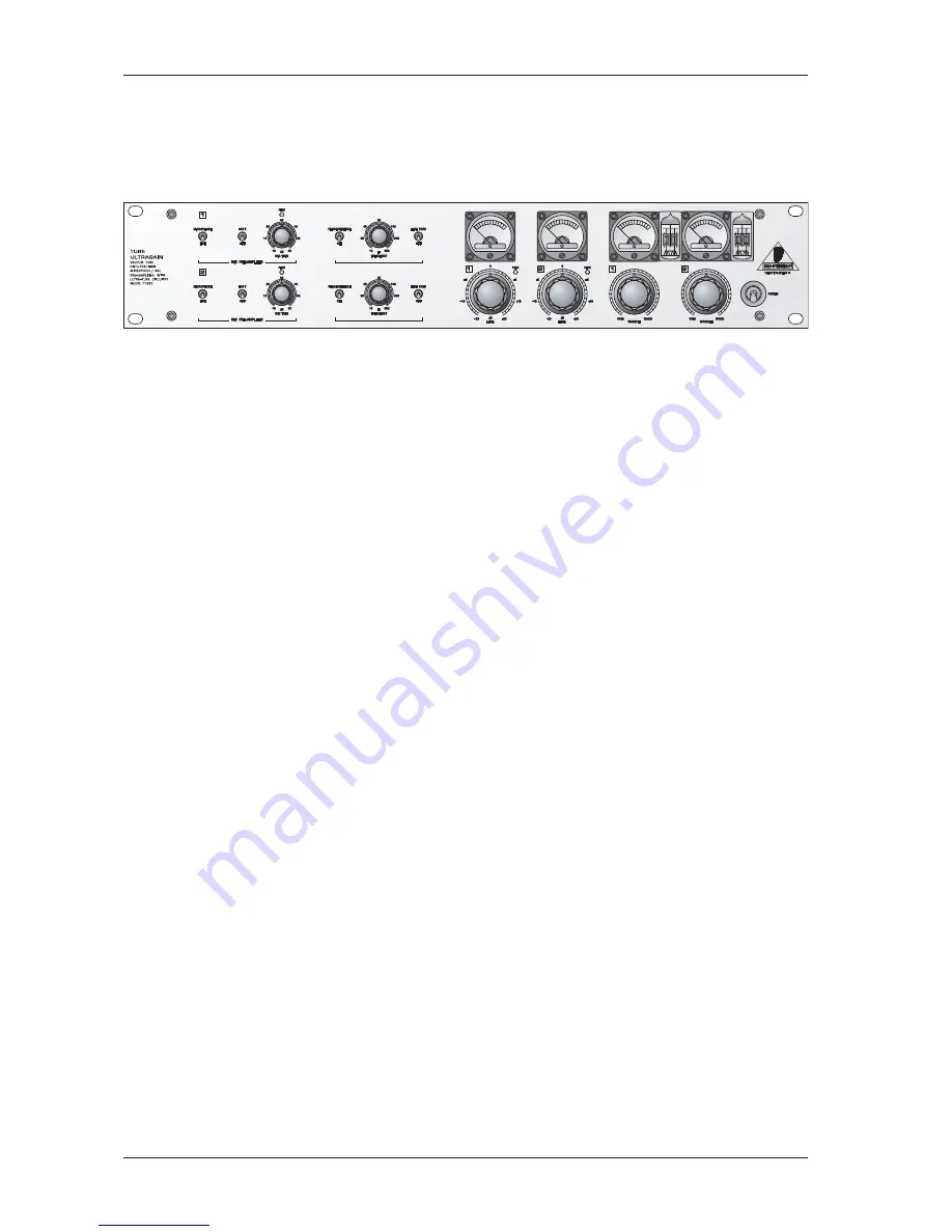 Behringer Tube Ultragain T1953 User Manual Download Page 4