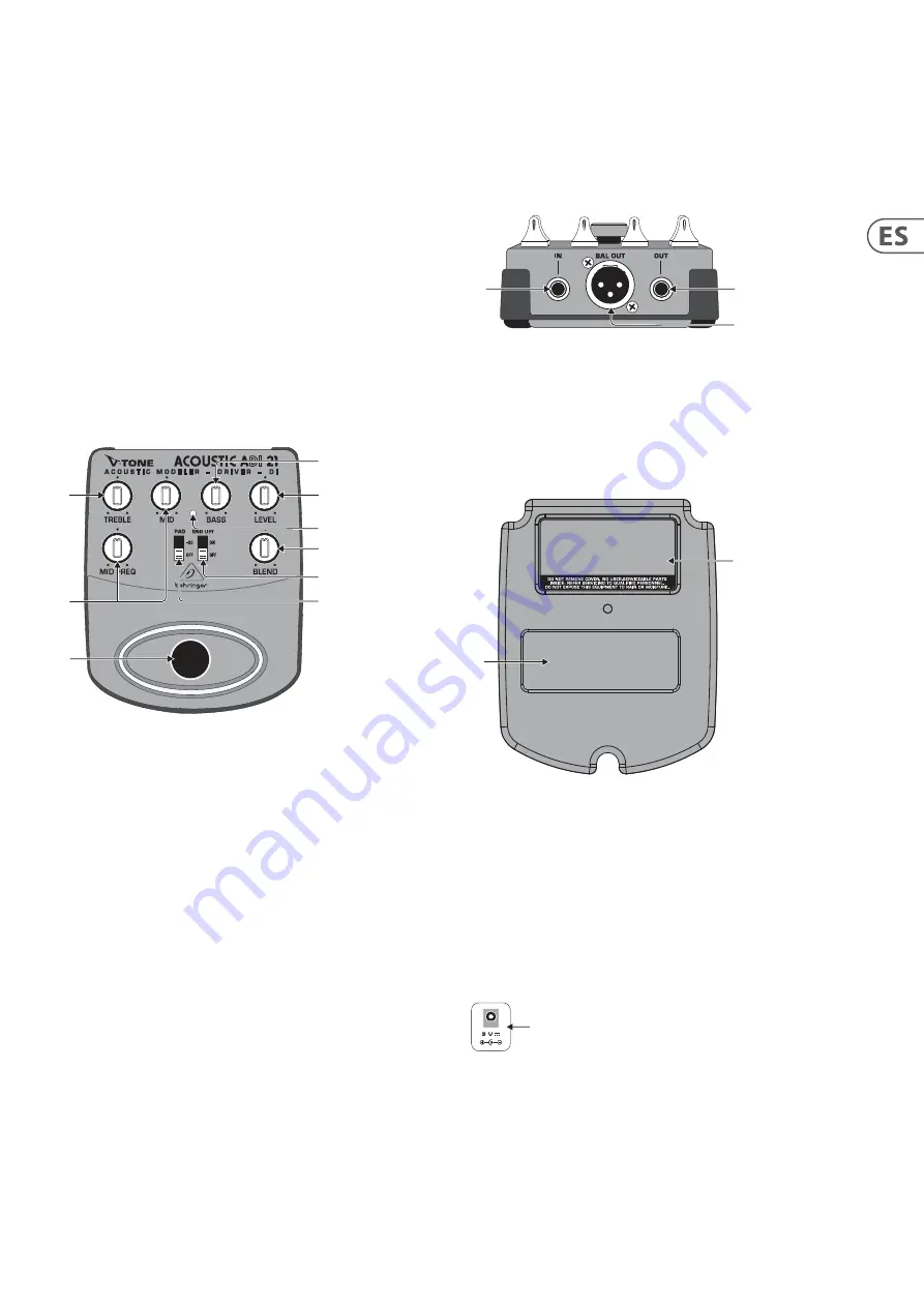 Behringer V-TONE ACOUSTIC DRIVER DI ADI21 Manual Download Page 3