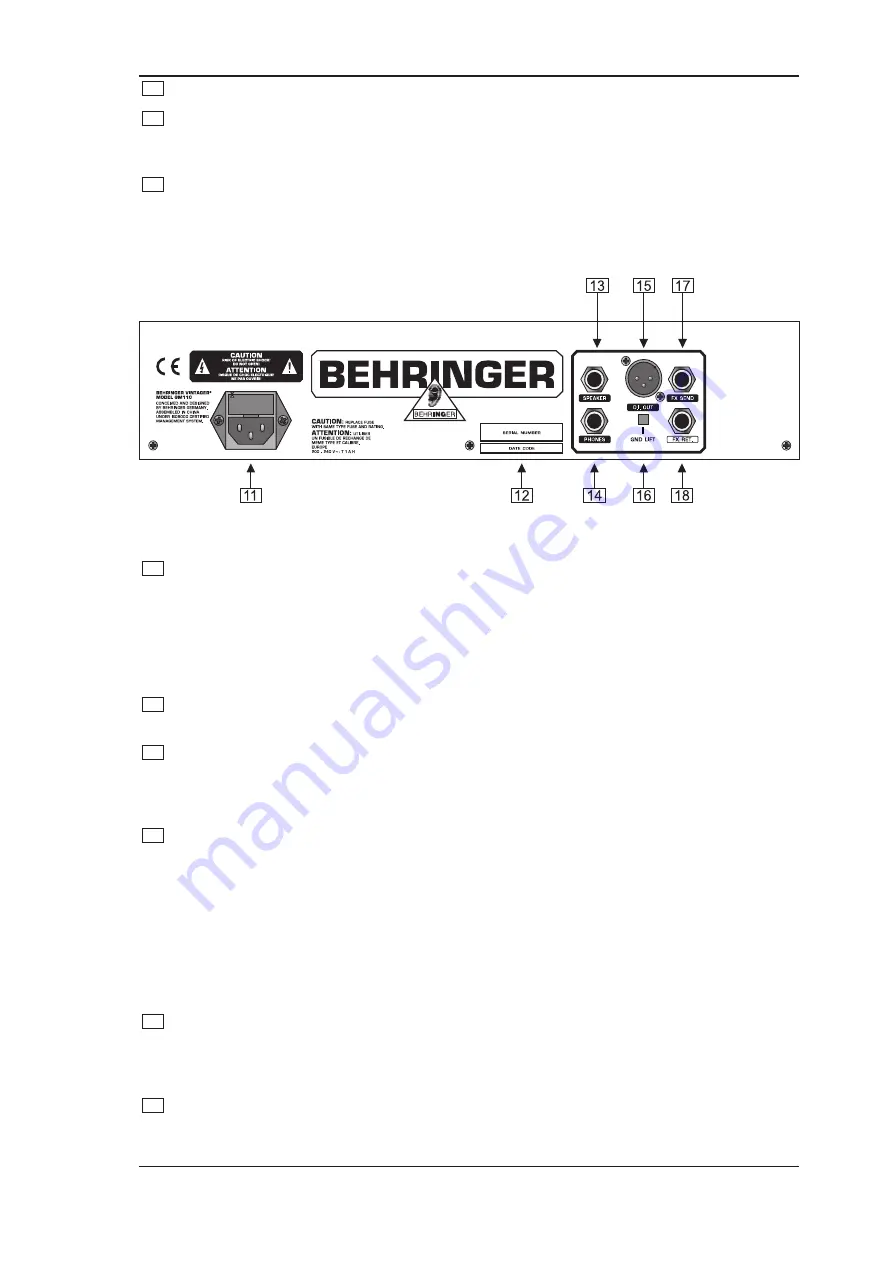 Behringer Vintager GM110 Скачать руководство пользователя страница 9