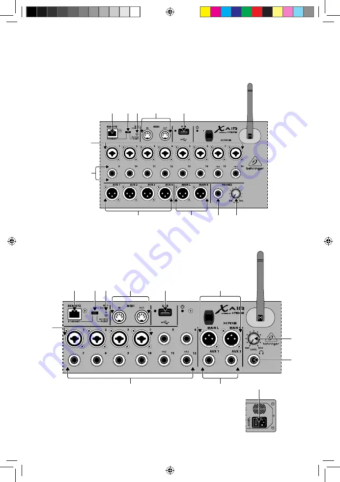 Behringer X AIR XR12 Quick Start Manual Download Page 20