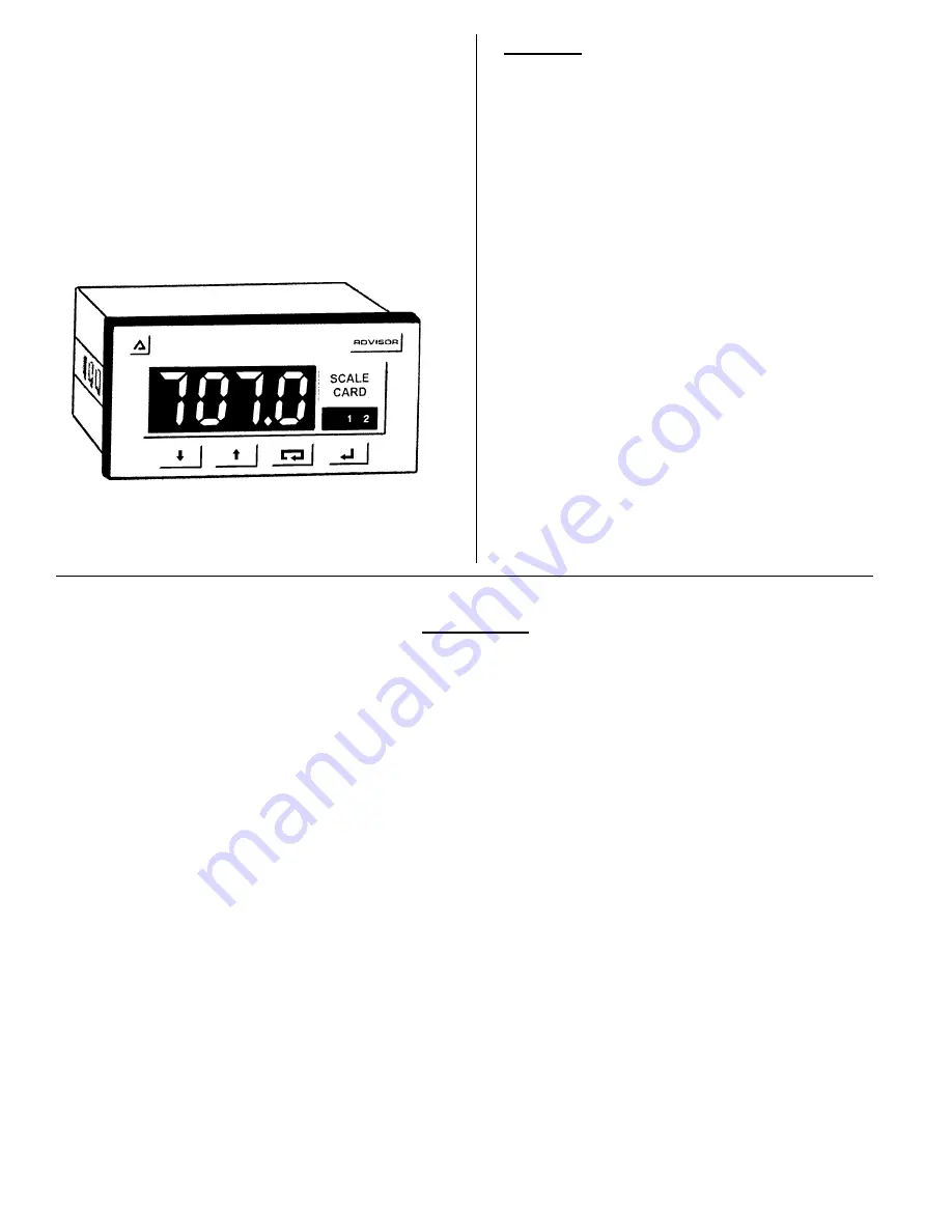 BEKA Advisor A70 Instruction Manual Download Page 1