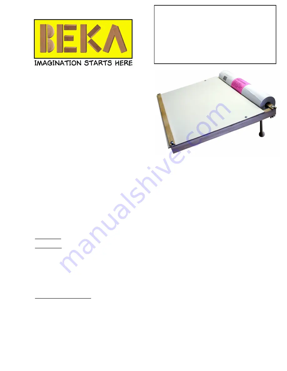 BEKA Drawing Desk Quick Start Manual Download Page 1