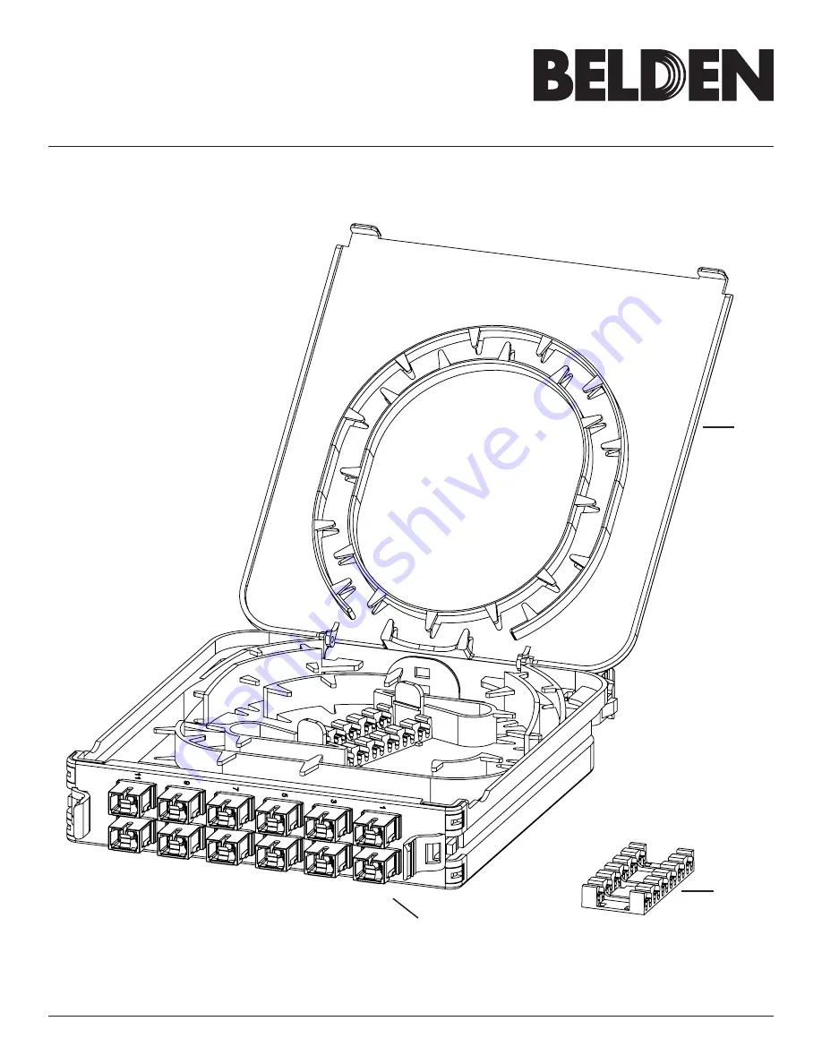 Belden FX ECX Cassette OM4 12P Splice Installation Manual Download Page 1