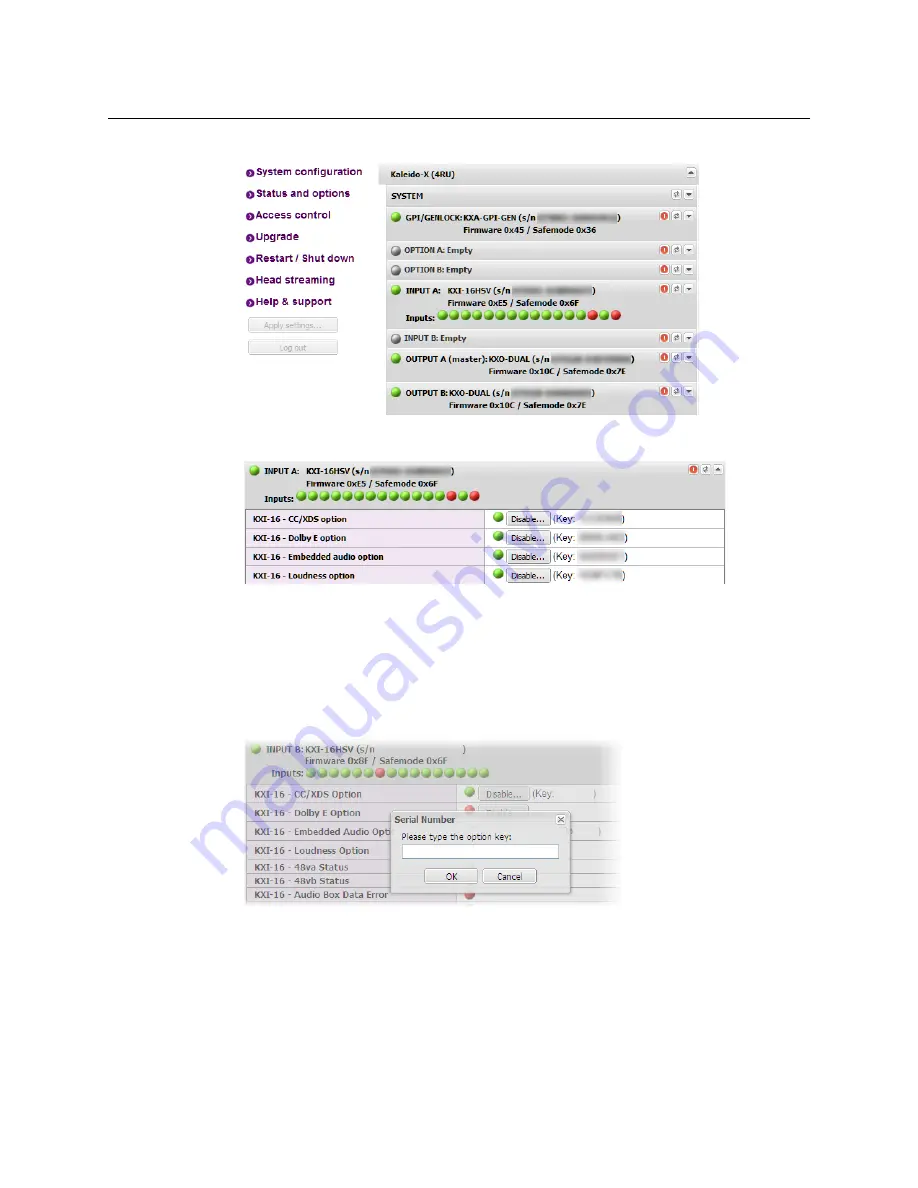 Belden Grass Valley KMX-3921 Installation & Service Manual Download Page 122