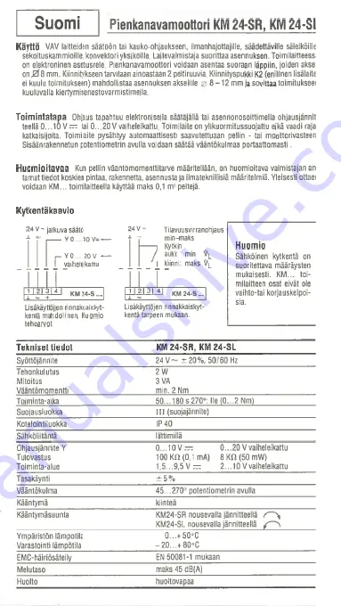 Belimo KM24-SL Скачать руководство пользователя страница 13