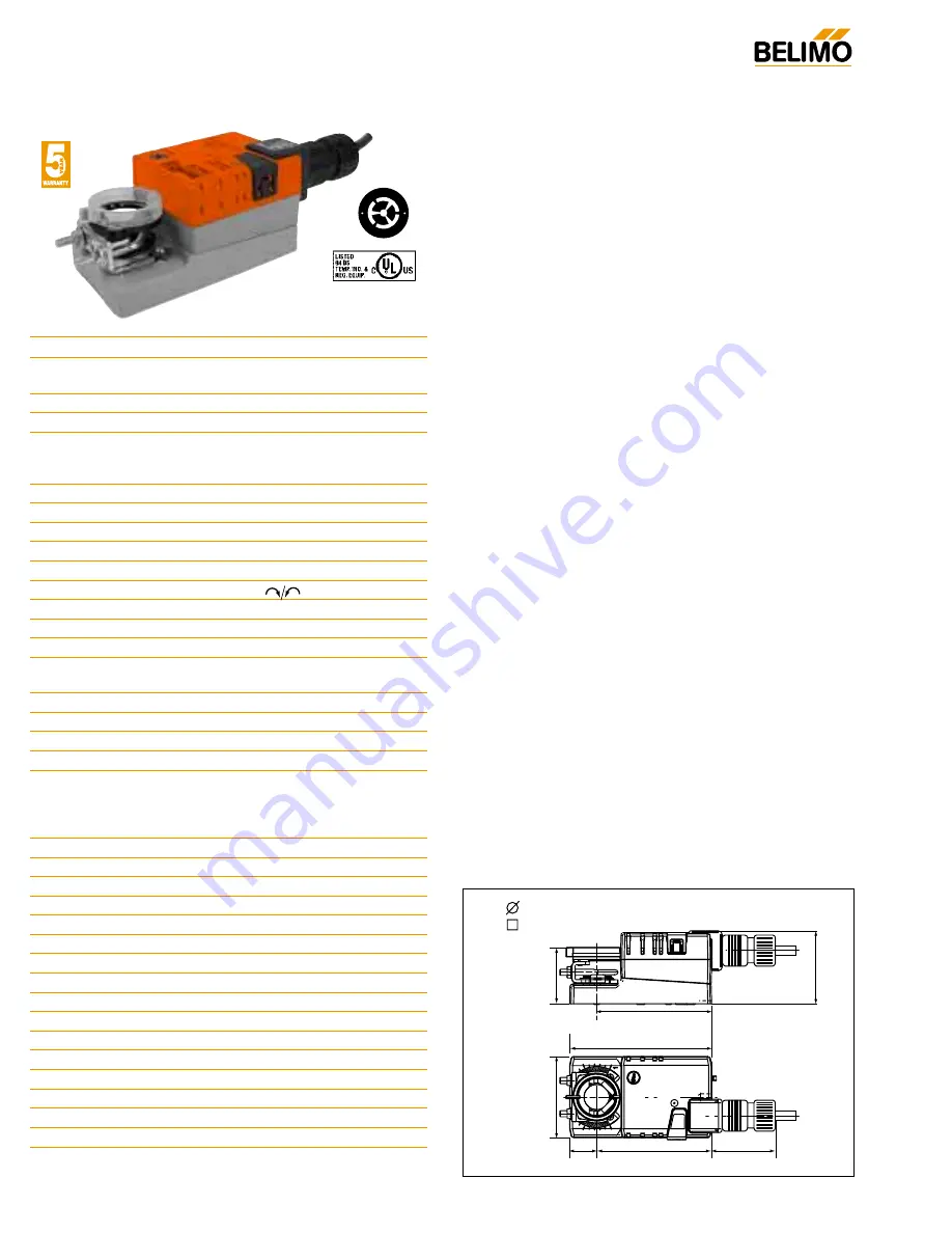 Belimo LMB24-3 Series Installation And Operation Manual Download Page 3