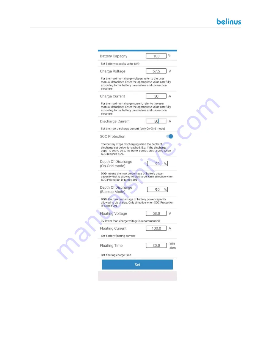 belinus Energiewall User Manual Download Page 60