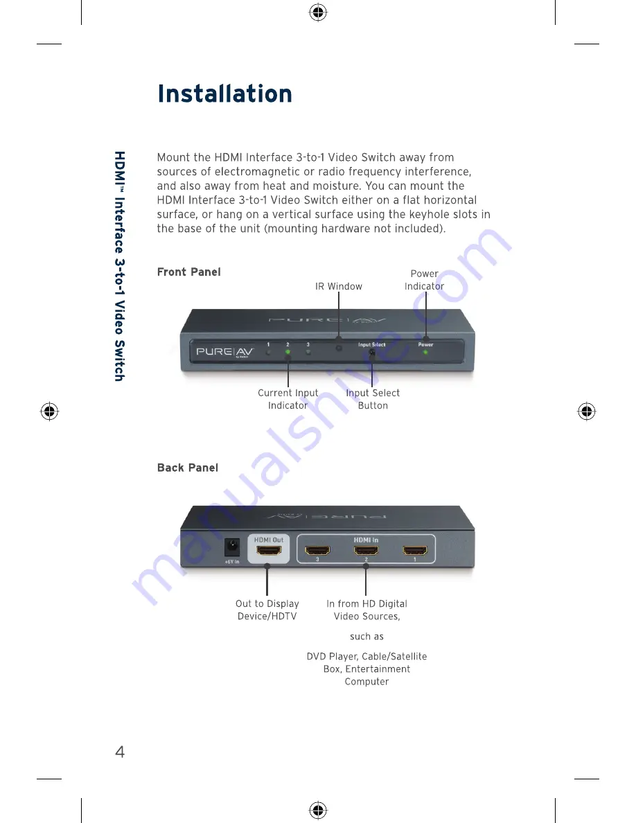 Belkin AV24502uk Скачать руководство пользователя страница 4