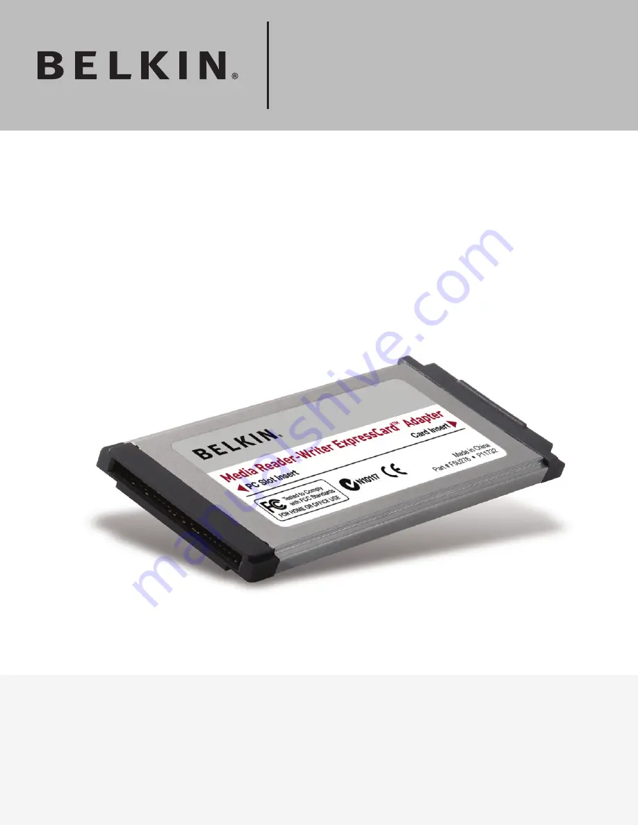 Belkin ExpressCard P75481 User Manual Download Page 2