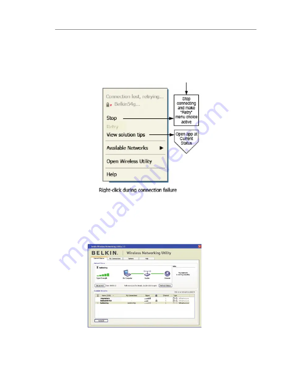 Belkin G+MIMO User Manual Download Page 58