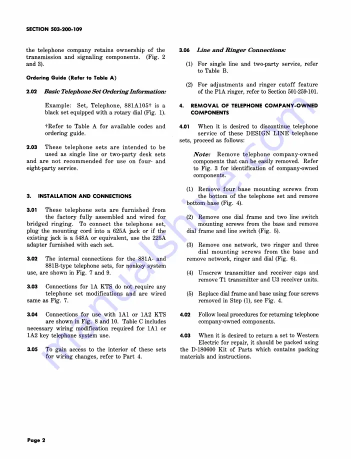 Bell 881A105 Скачать руководство пользователя страница 2