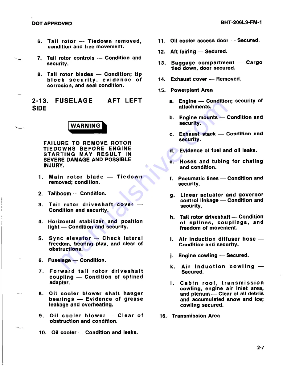 Bell BHT-206L3-FM-1 LongRanger-III Flight Manual Download Page 29