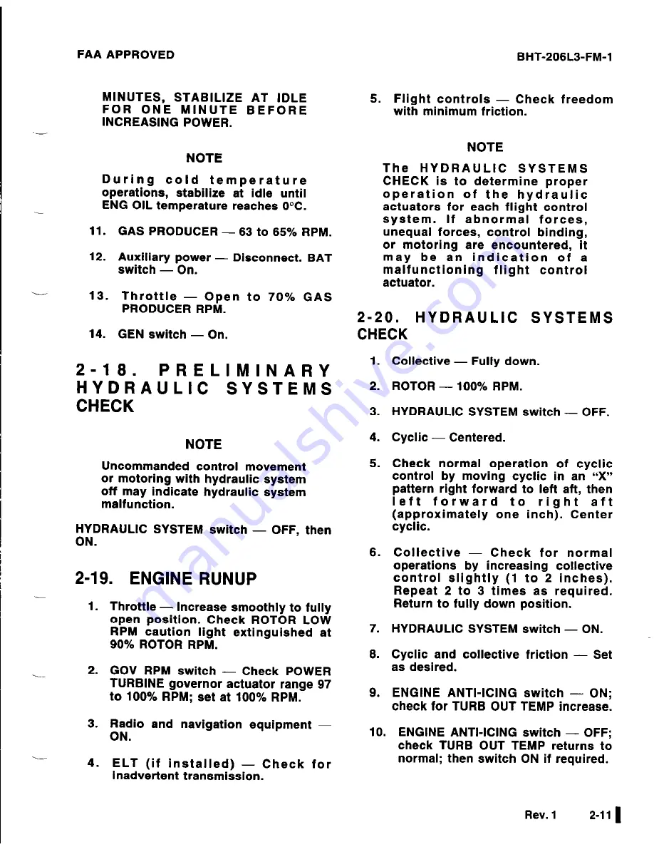 Bell BHT-206L3-FM-1 LongRanger-III Flight Manual Download Page 33