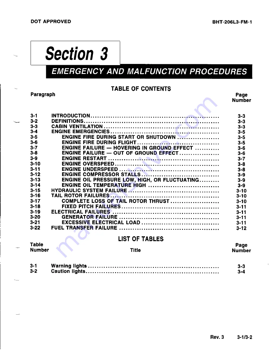 Bell BHT-206L3-FM-1 LongRanger-III Flight Manual Download Page 37