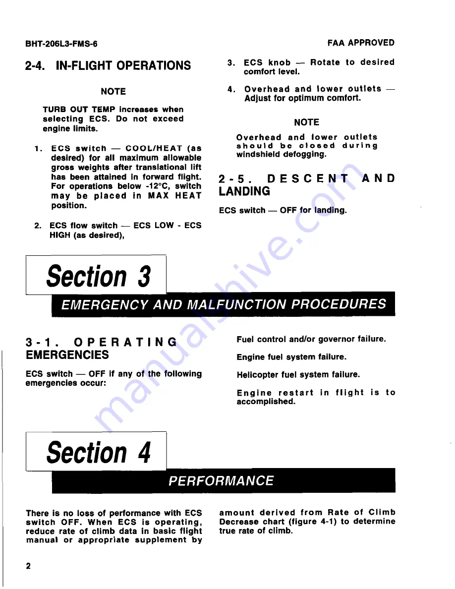 Bell BHT-206L3-FM-1 LongRanger-III Flight Manual Download Page 208