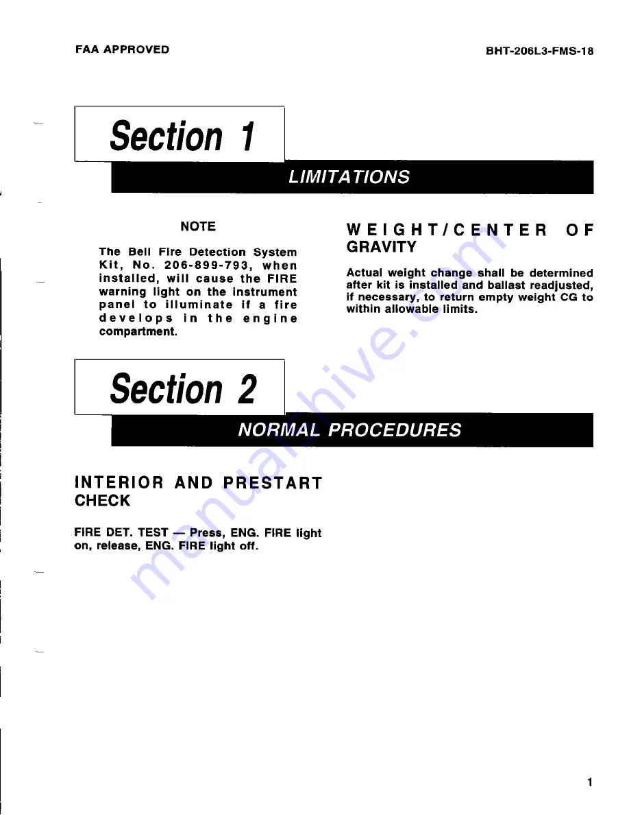 Bell BHT-206L3-FM-1 LongRanger-III Flight Manual Download Page 335