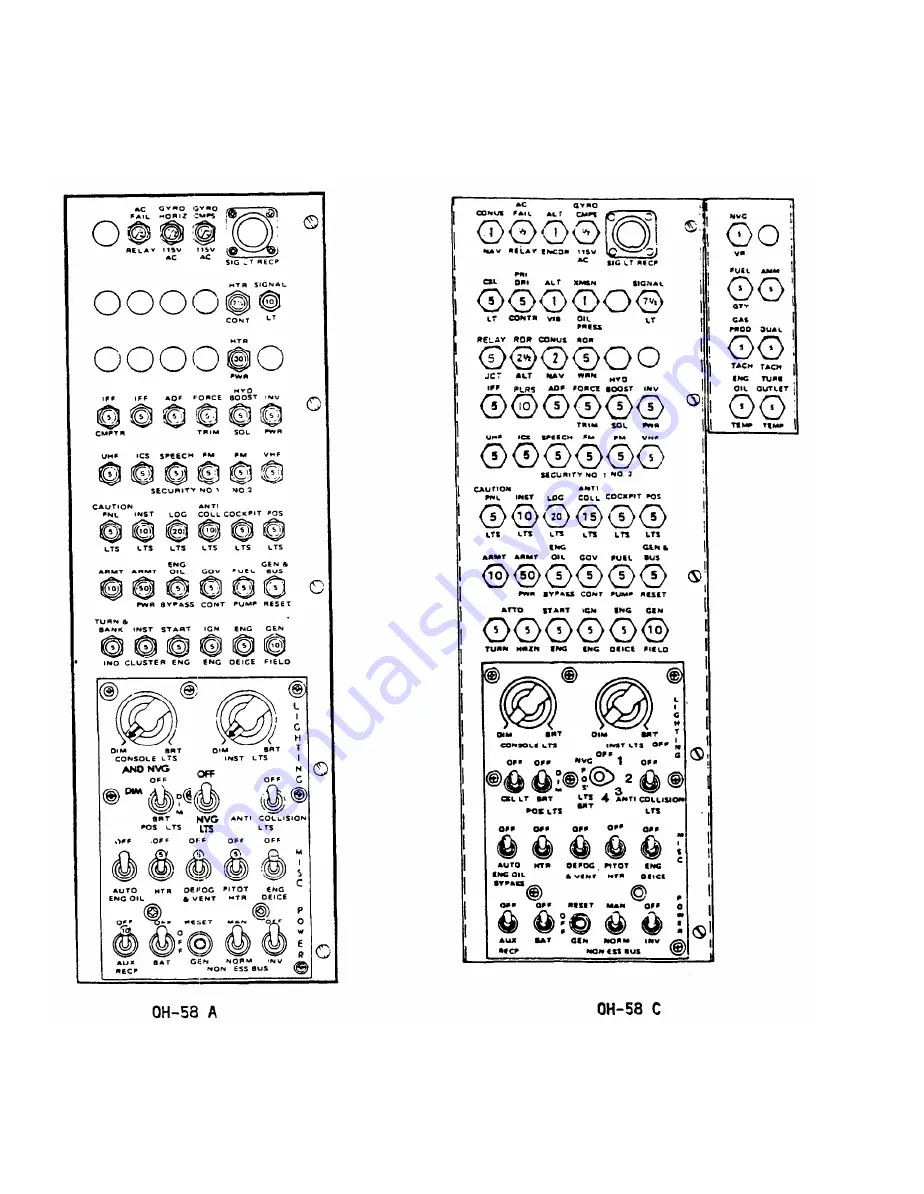 Bell OH-58 C Technical Manual Download Page 208