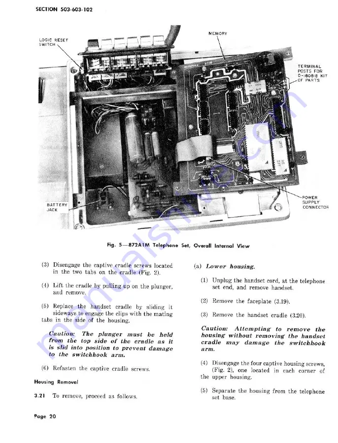 Bell TOUCH-A-MATIC 872A1M Manual Download Page 20