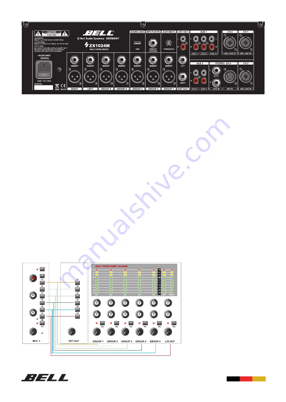 Bell ZX1024M Manual Download Page 6