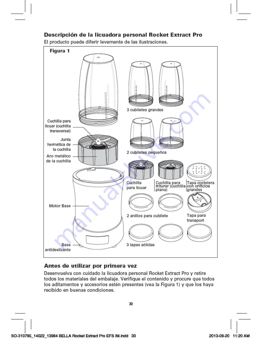 Bella Rocket Extract Pro Instruction Manual Download Page 34