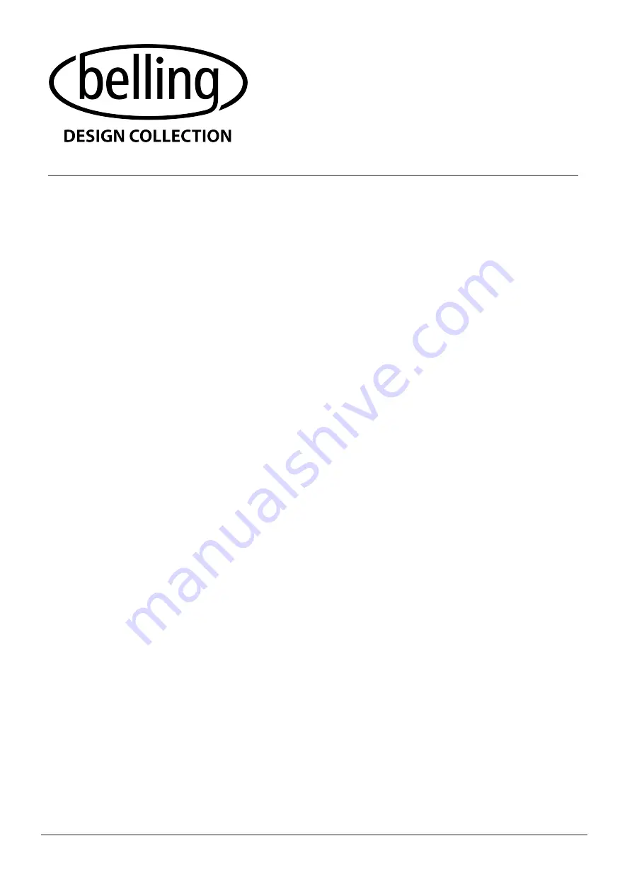 Belling Design BDC95IN2F Instruction Manual Download Page 1