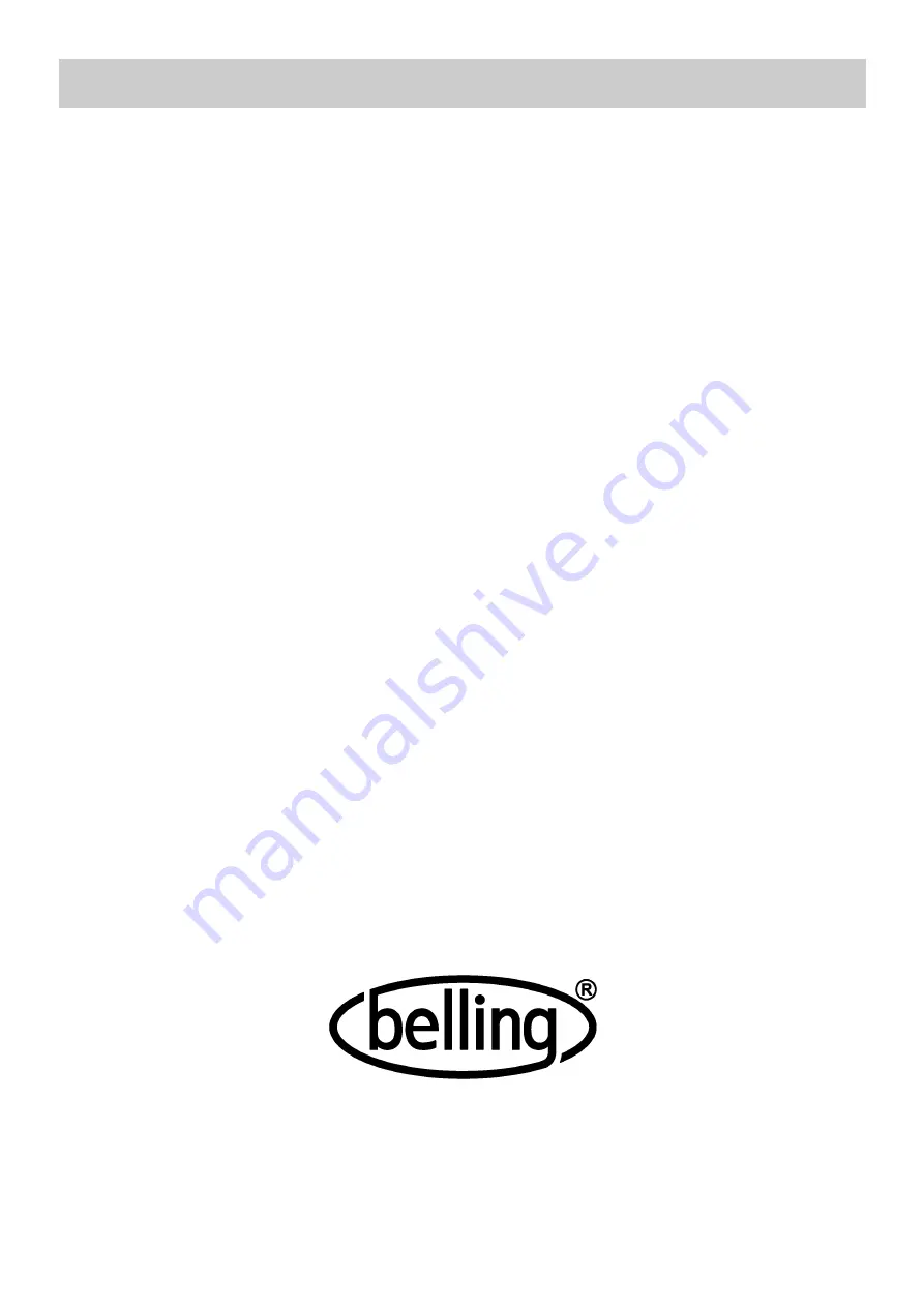 Belling GHU573 Installation And User Instructions Manual Download Page 12