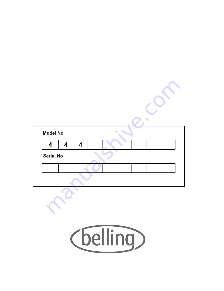 Belling IH302T User Manual Download Page 23