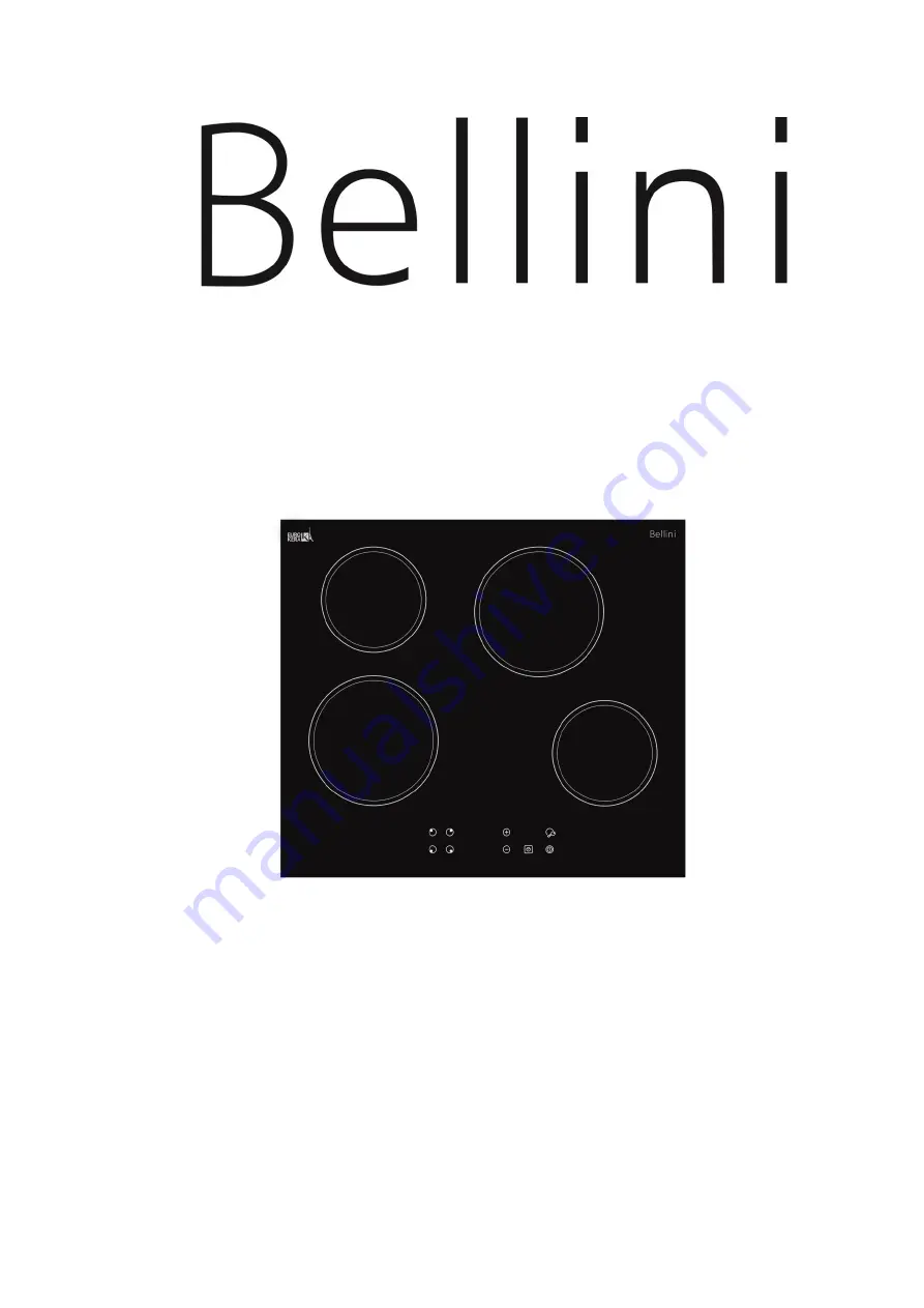 Bellini BCT604TG Installation & Operation Instructions Download Page 1