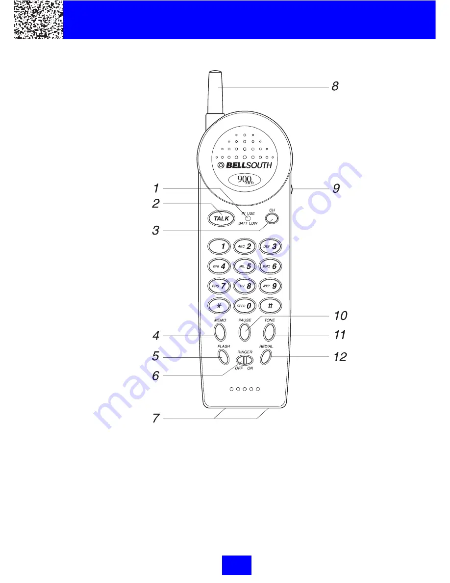 BellSouth MH9003 Owner'S Manual Installation And Operating Instructions Download Page 4