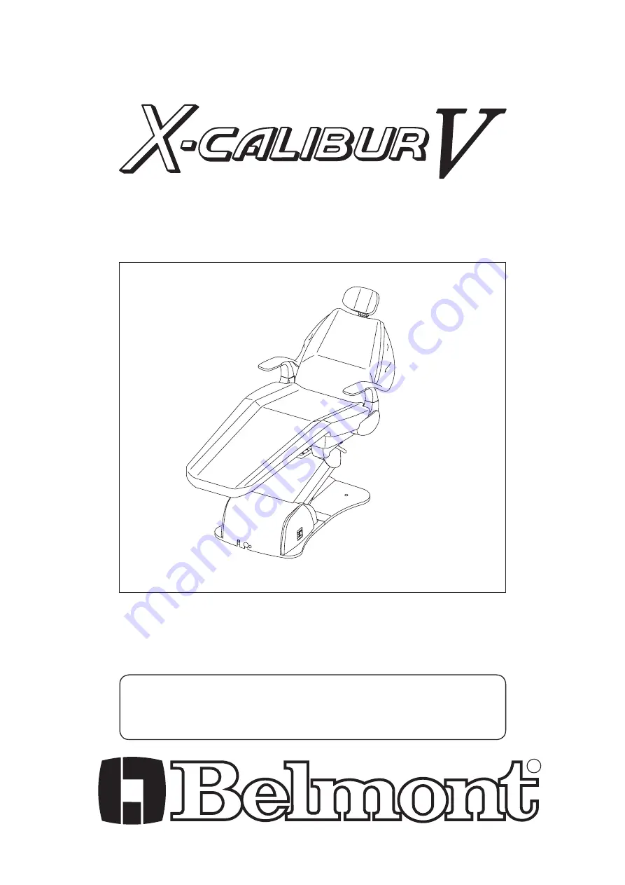 Belmont X-Calibur V BEL-50 Скачать руководство пользователя страница 1