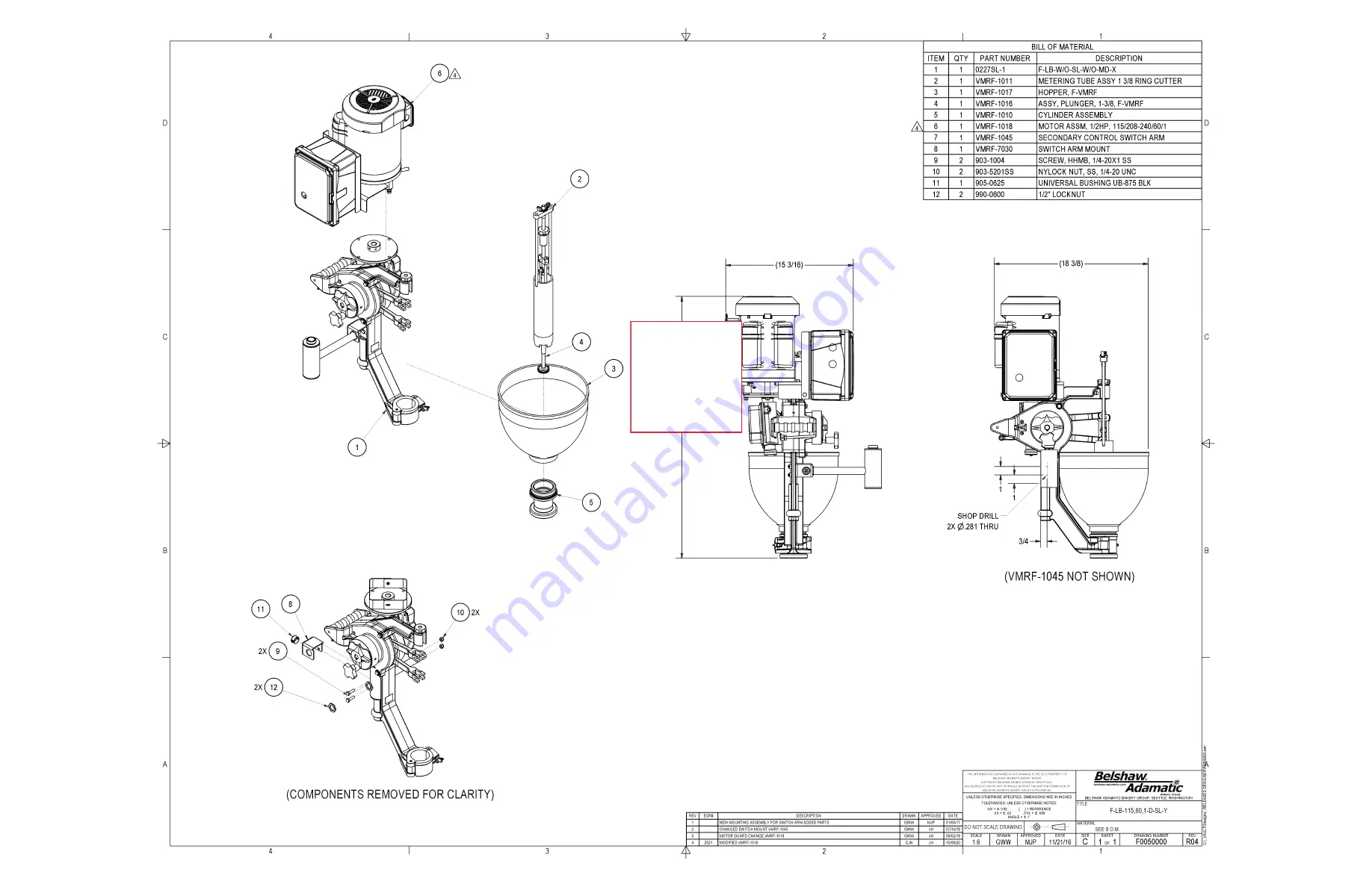 Belshaw Brothers F-YRD F0050000 Operator'S Manual Download Page 16