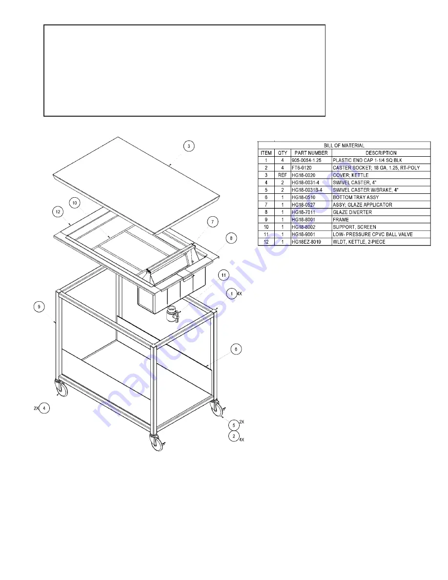 Belshaw Brothers HG18C Operator’S Manual, Technical Supplement, Parts And Electrical Diagrams Download Page 20