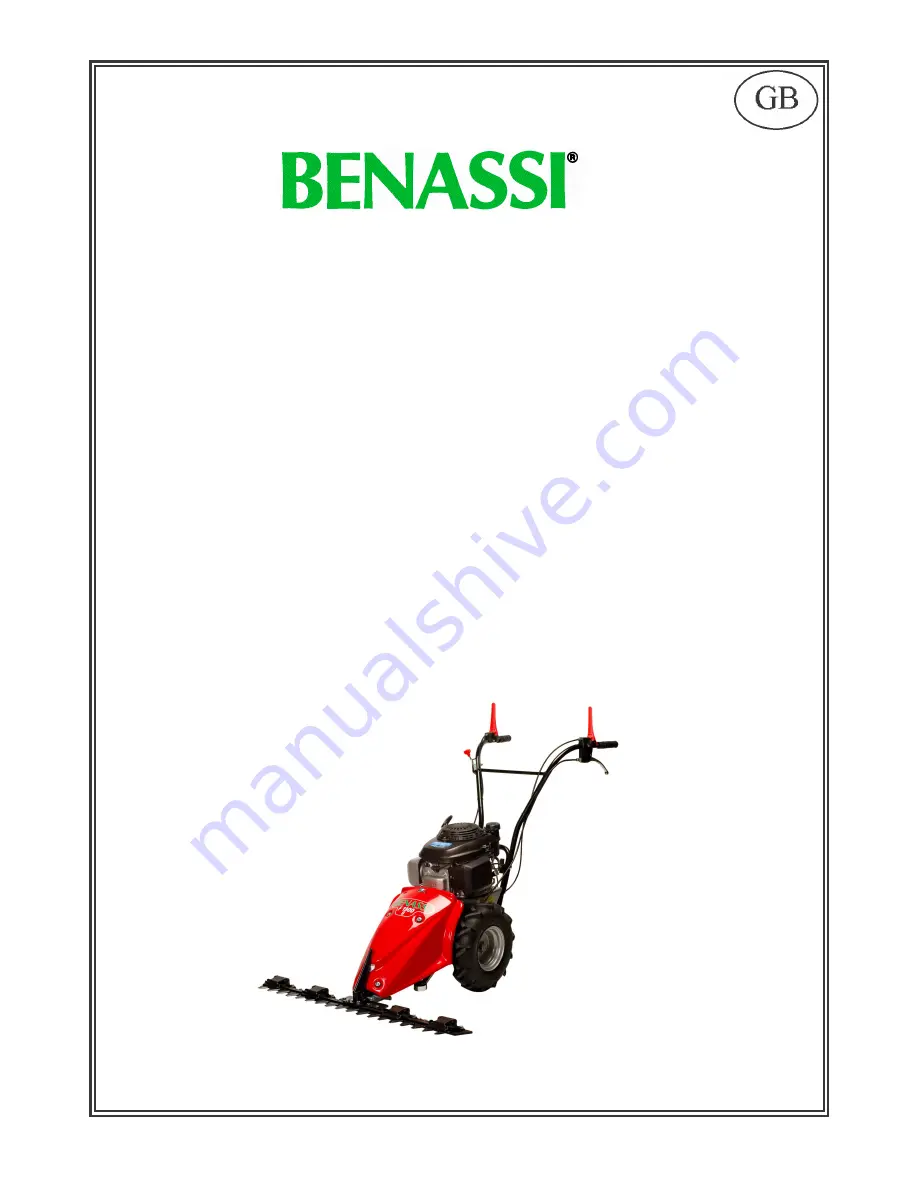 Benassi F 1900 B Operation And Maintenance Manual Download Page 1