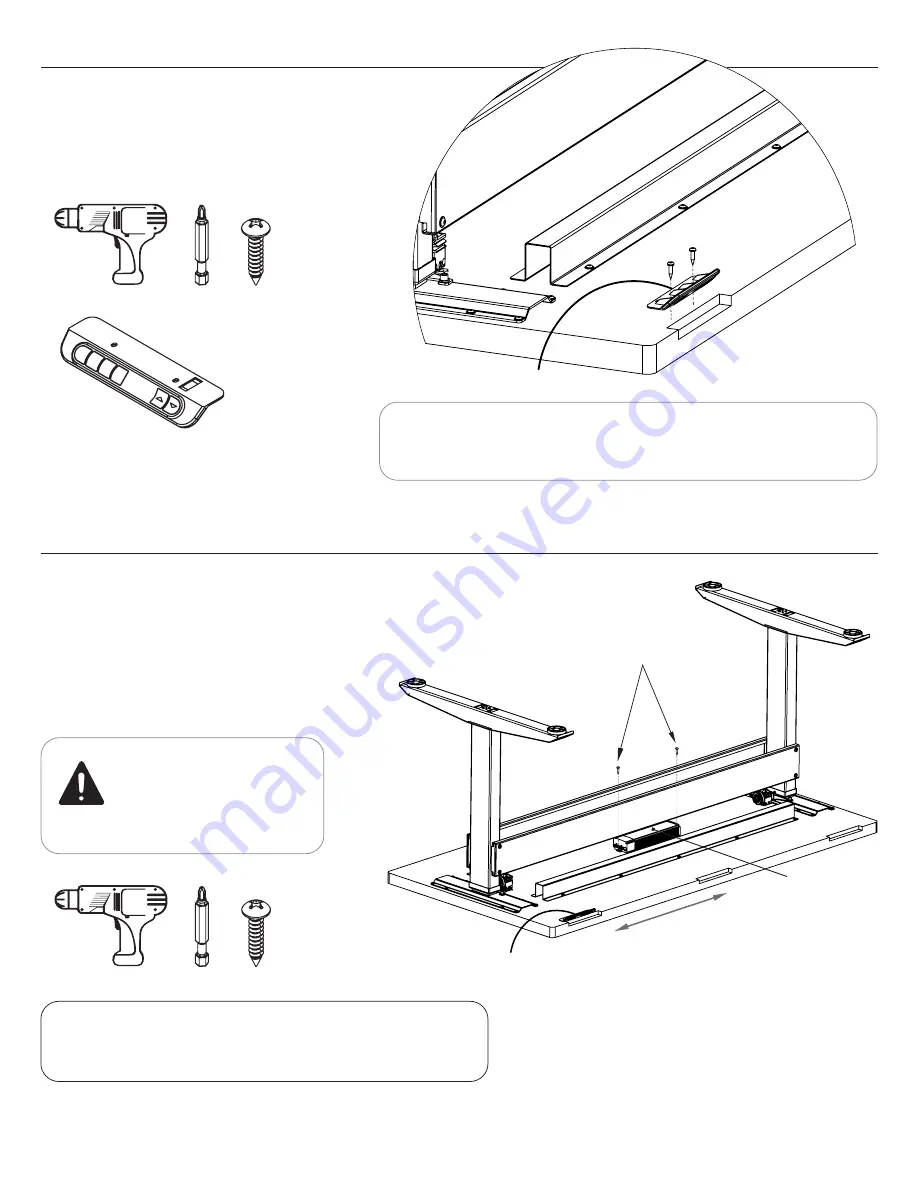 BenchBUD Electric Height Adjustable Workbench Instructions Manual Download Page 8