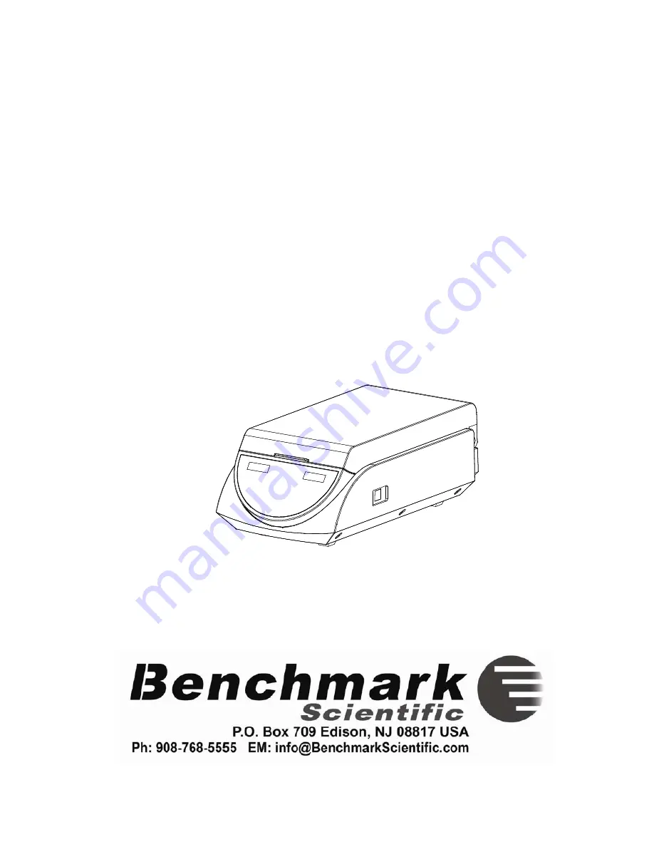 Benchmark Scientific BSH5000 Operating Manual Download Page 1