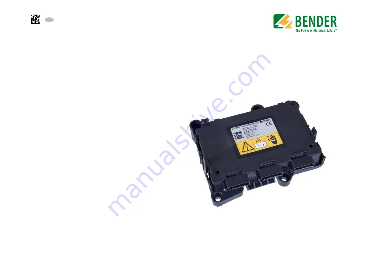 Bender B91068175 Manual Download Page 1