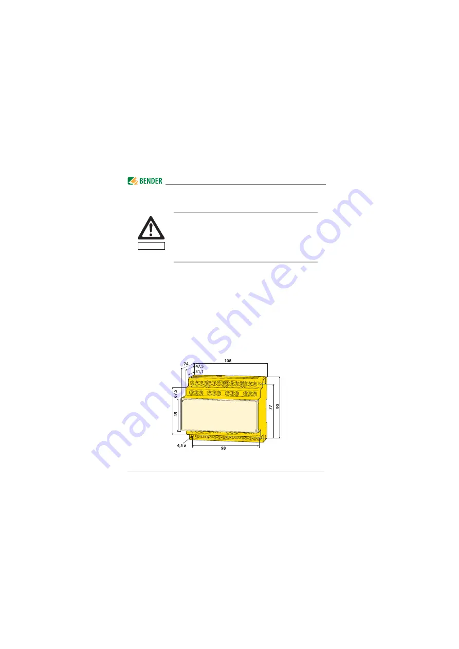 Bender EDS460-DG Operating Manual Download Page 22