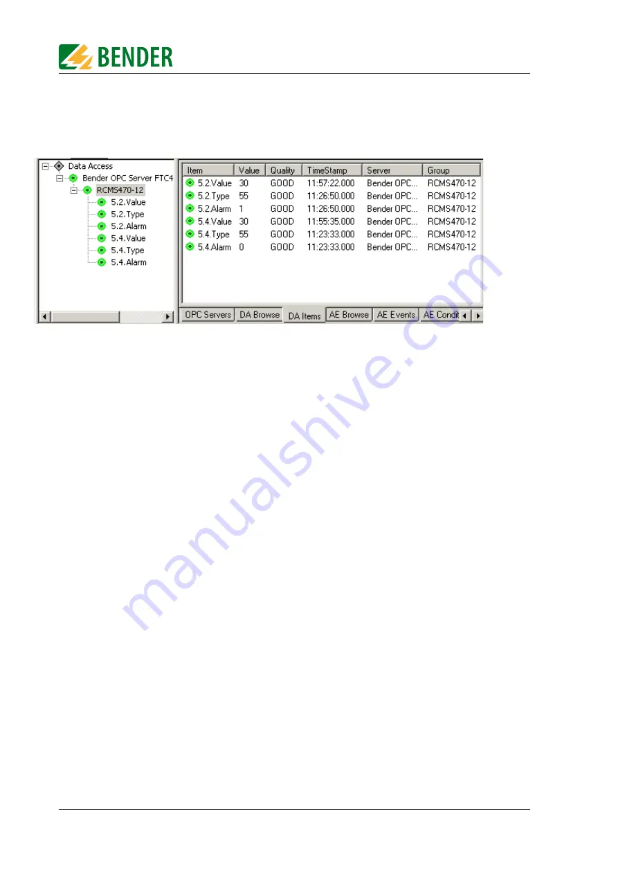 Bender FTC470XET Operating Manual Download Page 66