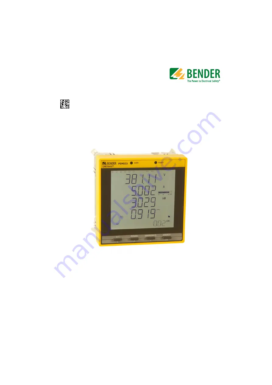 Bender PEM533 Manual Download Page 1