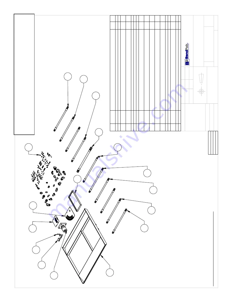 BendPak Blue Bullet 1302-BAS Operation And Service Manual Download Page 61