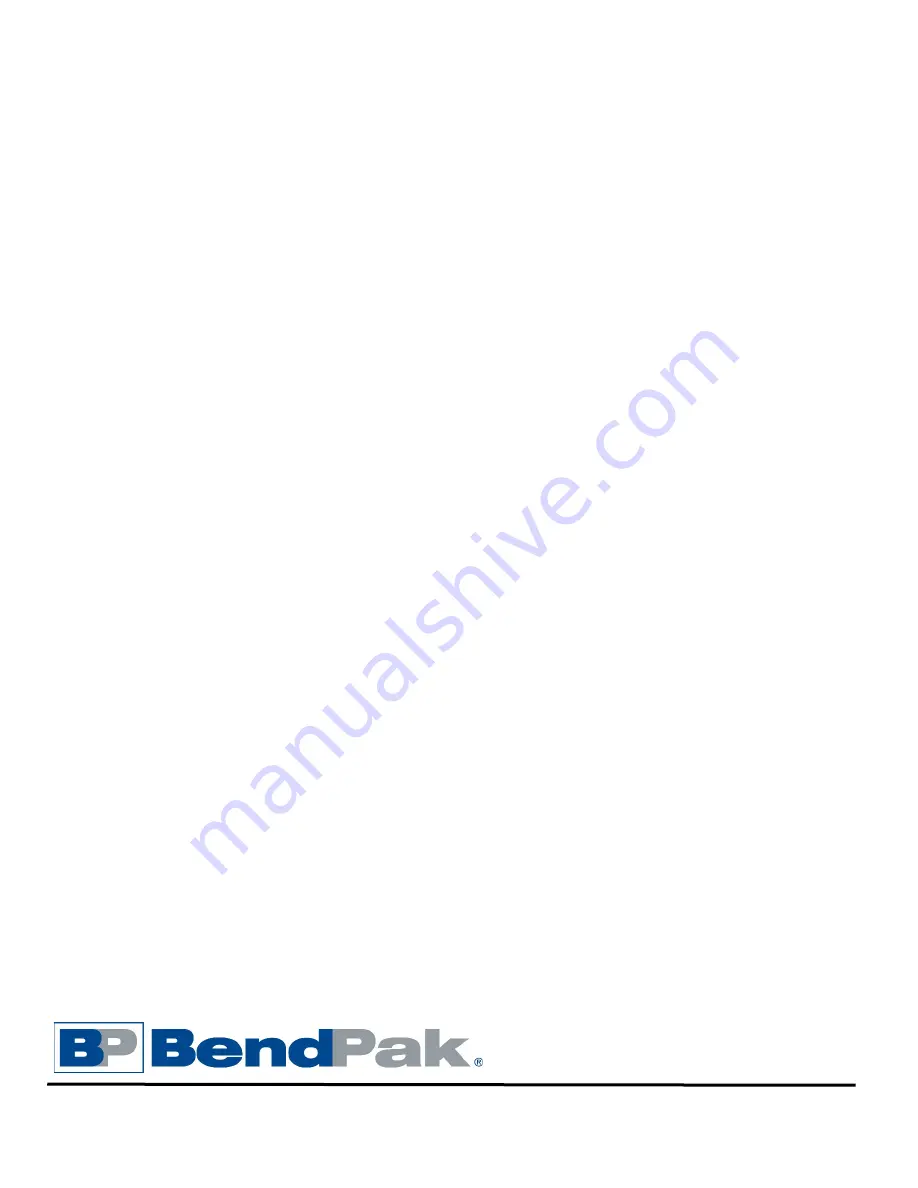 BendPak RS7580V-601 Installation And Operation Manual Download Page 44