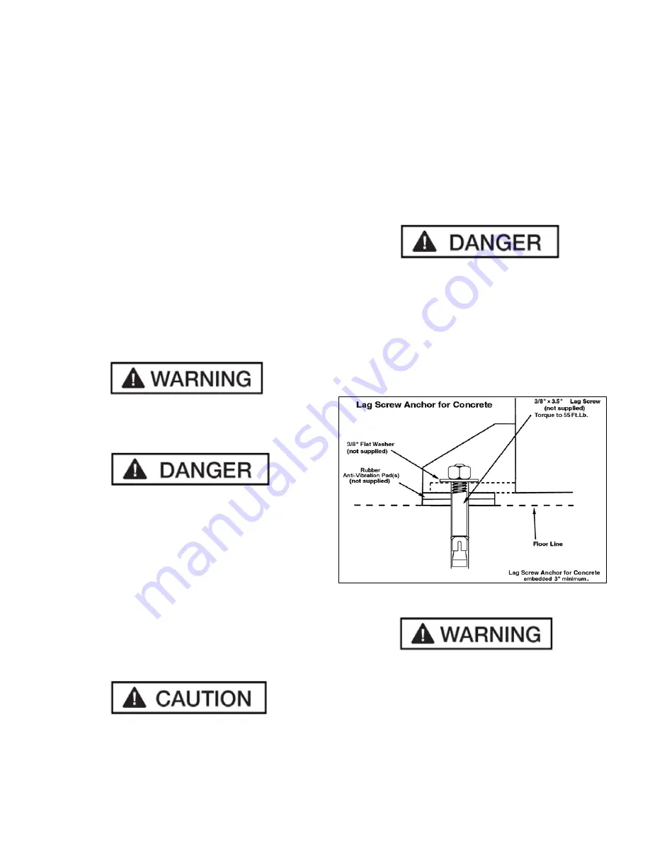 BendPak TS-580V-601 Installation And Operation Manual Download Page 4