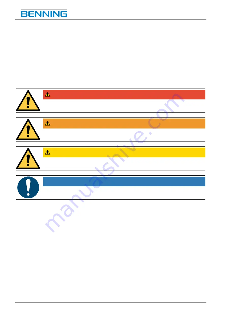 Benning 044166 Operating Manual Download Page 8