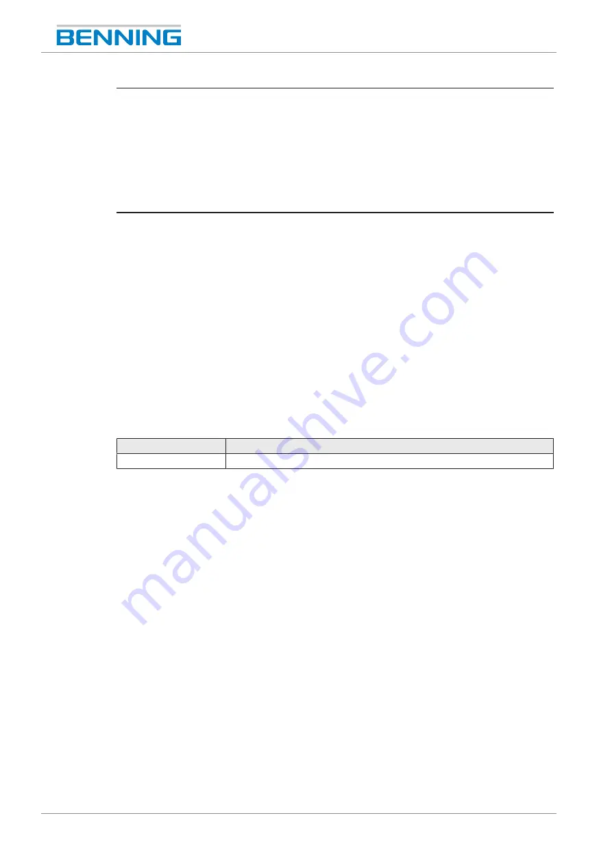 Benning CM 2-1 Operating Manual Download Page 8