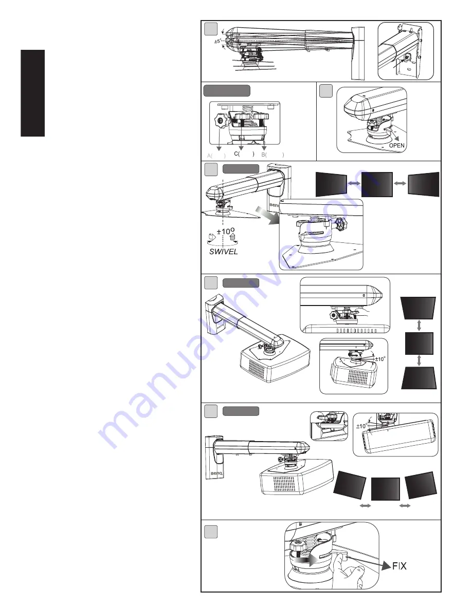 BenQ 0.3 Wall Mount-WM03G2 User Manual Download Page 7