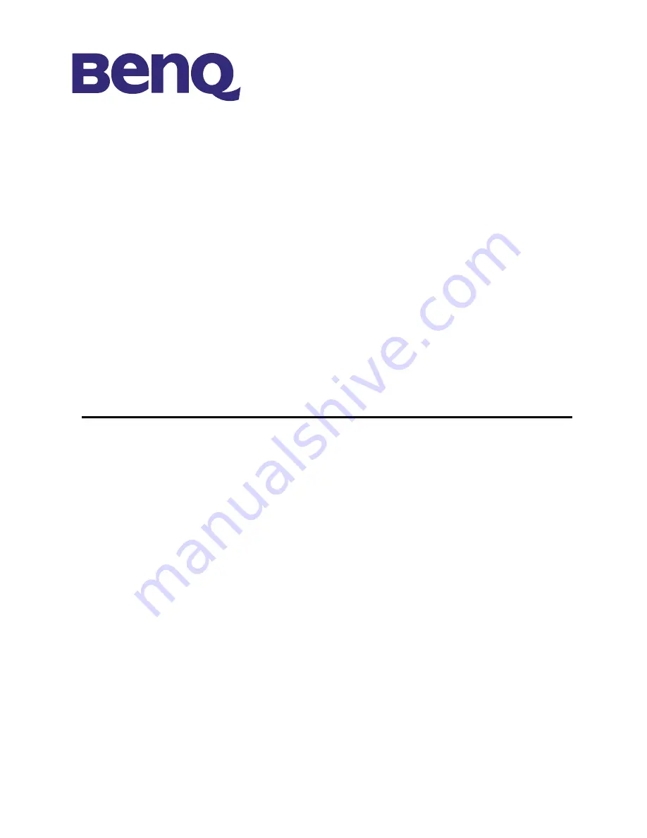 BenQ DS660 - Professional SVGA DLP Projector User Manual Download Page 1