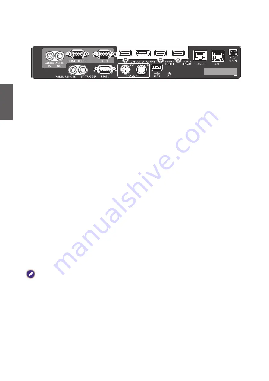 BenQ LU960 Installation Manual Download Page 55