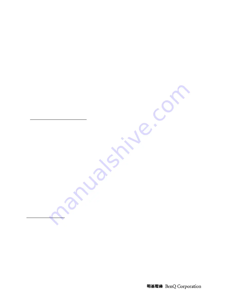 BenQ M2700HD Service Manual Download Page 46