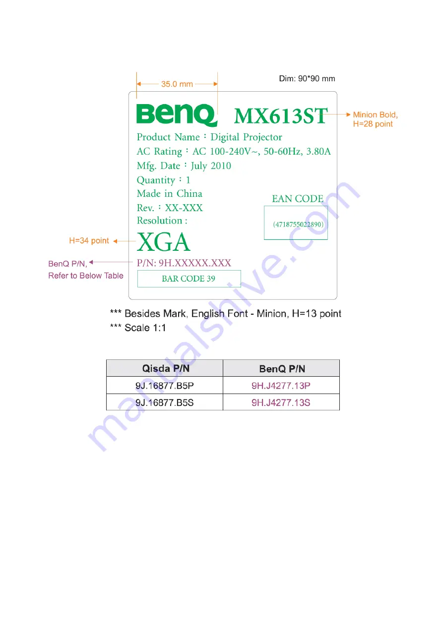 BenQ MX613ST Скачать руководство пользователя страница 28