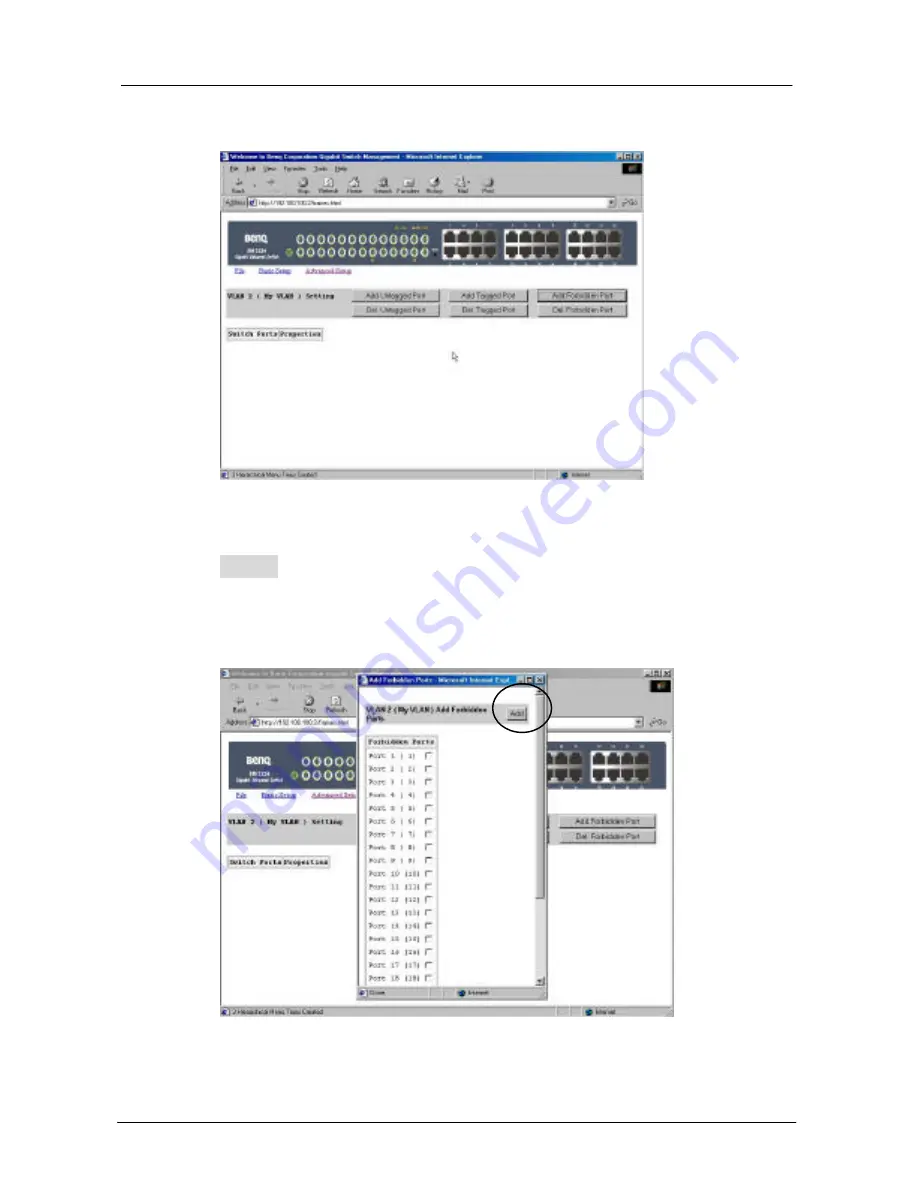 BenQ SM2224 User Manual Download Page 186